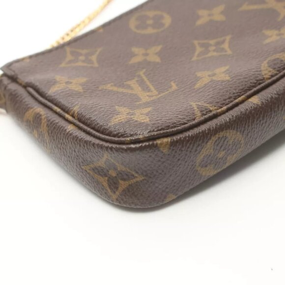 LOUIS VUITTON Mini Pochette Accessoires chain Hand bag M58009 Monogram leather - Picture 6 of 7